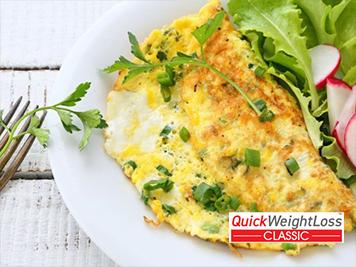 Omelette au fromage blanc