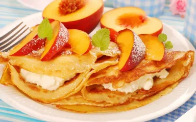 Peach Crepe