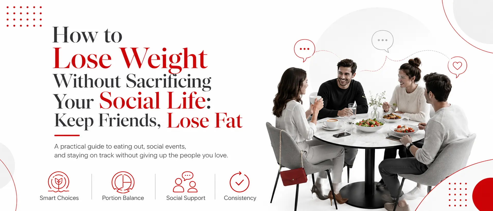 1. A person enjoying a healthy meal with friends, emphasizing balance between weight loss and social interactions. 1. A person enjoying a healthy meal with friends, emphasizing balance between weight loss and social interactions.