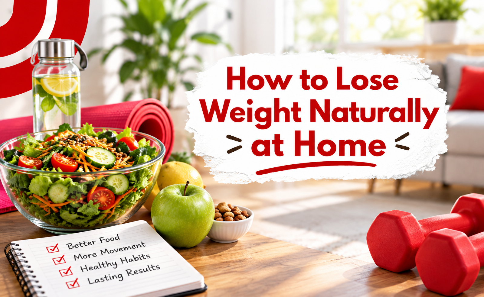 how to lose weight naturally at home
